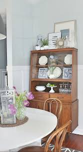 For this makeover i bought a quart of the paint (halcyon green) in an eggshell finish ( and still have plenty left). How To Style A Mid Century Modern Hutch Made By Carli