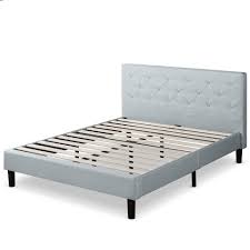 Shop zinus bed frames and mattress foundations for twin, twin xl, full, queen, king, and cal king beds. King Shalini Upholstered Platform Bed Frame Light Gray Zinus Target
