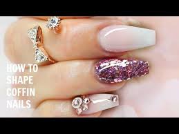 We have the widest catalog on nails in any shapes, designs or sizes as well as the products to wear them. How To Properly Shape File Coffin Nails Youtube