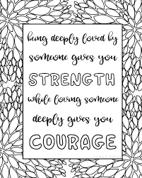 Coloring Book For Adults Free Printables Clean In 2020 Quote Coloring Pages Love Coloring Pages Inspirational Quotes Coloring