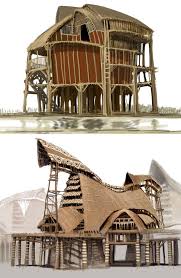 Stilt House Characters Art Guild Wars Nightfall Vernacular Architecture House On Stilts Building Concept