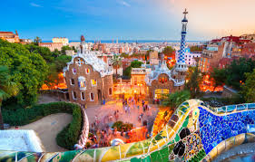 «миллионы украинцев поддерживали наших игроков. Wallpaper Sea Sunset Design Lights Park Home The Evening Horizon Lights Spain Barcelona Images For Desktop Section Gorod Download
