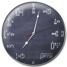 Calculus Math Metal Wall Clock 14 X 14 Inches Math Clock Calculus Clock