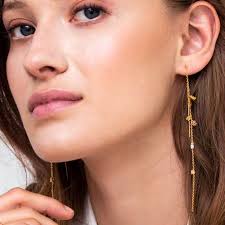 Sieradenset Princess verguld baguette multicolor