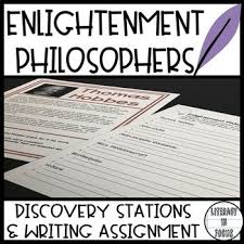 Enlightenment Philosophers Age Of Enlightenment Stations And Writing Activity Enlightenment Philosophers Text Based Questions Writing Rubric