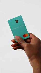 A Green Starling Bank Card Stock Photo Debit Card Design Credit Card Design Business Card Design Minimal