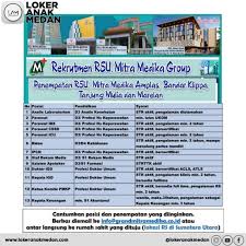 Lowongan kerja di wonosobo tanpa ijazah. Lowongan Kerja Rsu Mitra Medika Group Loker Anak Medan Facebook