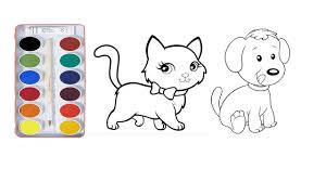Kedi Kopek Cizimi Kolay