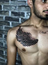 These tattoo designs look extremely cool and funky as well and go quite well for men and women, having some muscular biceps and triceps. Wing Tattoos Design Wing Tattoo Men Wings Tattoo Chest Tattoo Men