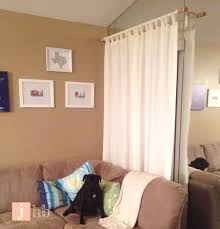 By using command hooks to hang a curtain rod without drilling into the wall, you do have some flexibility. How To Hang Curtains Like Macgyver Jamie S Home Blog
