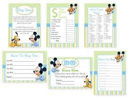 Bebe Mickey Mouse Invitaciones De Cumpleanos O Baby Shower Baby Shower De Mickey Mouse Baby Showers De Mickey Mickey Mouse De Bebe