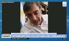 Salí (del zoom), y cuando volví a entrar, quedó enganchado eso. Video Esteban Bullrich Expuso En El Senado Con Una Curiosa Voz Y Llovieron Las Burlas Nexofin