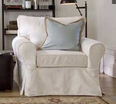 Pottery barn palmetto single chaise cushion slipcover sunbrella breeze stripe. Pottery Barn Comfort Chair Off 53