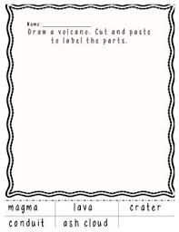 Draw And Label Volcano Volcano Labels Student Drawing