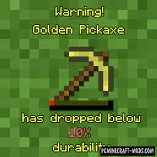 An alternative to add durability to an item, for example: Durability Notifier Hud Mod For Minecraft 1 17 1 1 16 5 1 12 2 Pc Java Mods