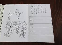 Time flies by for sure! Monthly Setup July Bullet Journal Best Personal Planner