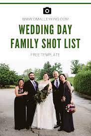 Wedding Day Family Photo Checklist Wedding Photography Checklist Wedding Photo List Family Wedding Photos List