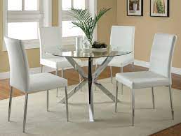 This reclaimed pine wood tabletop is about 2 1/2 inches thick, ensuring it will last for many years. Glass Round Dining Table For 6 Ideas On Foter