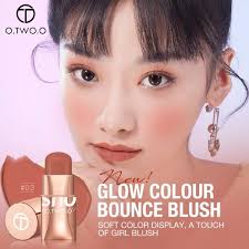 O.TWO.O Makeup Blush Stick Hydrating Gloss Lip & Cheek 6 Colors o two o  Cosmetics YUONE 6 Variasi Warna Makeup Lipstick Dan Cheek Stick