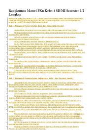 Berikut ini kumpulan ringkasan materi ujian nasional ipa sd klik link disebelahnya untuk menuju halaman ringkasan yang anda inginkan. Top Pdf Rangkuman Materi Pkn Kelas 4 6 Sd 123dok Com