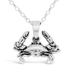 Female star zodiac sign 12 constellation necklace dainty aries cancer sign pendant necklace birthday personalize charm jewelry. Sterling Silver Cancer The Crab Zodiac Star Sign Pendant Necklace Amp 18 Chain Buy Online In Cayman Islands At Cayman Desertcart Com Productid 50772095