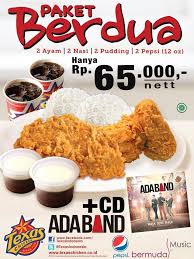 Yuk Buat Suasana Semakin Intim Berdua Bersama Ada Band Di Texas Chicken Indonesia Masakan Ayam Pepsi