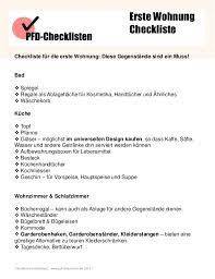 Gute planung hilft dabei, das budget nicht zu überlasten. Erste Wohnung Checkliste
