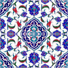 Armada Cini 20x20 Cm Ac 44 Kutahya Cami Cinisi Osmanli Desenli Seramik Cini Karo Tekzen