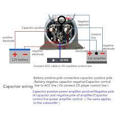 Once the voltmeter reads 12 volts (or close to it) you can remove the voltmeter and replace the resistor with the power fuse. Audio System Capacitor