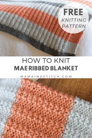 Either double pointed it's my first time knitting with circular needles and yesterday i tried and failed to understand how the magic loop worked several times, visiting sites. Mae Ribbed Blanket Easy Knitting Pattern Mama In A Stitch