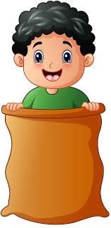 Vector Illustration Sack Race Celebrate