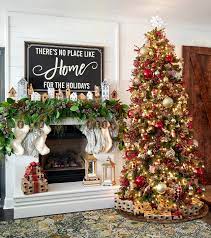 Affordable and search from millions of royalty free images christmas room, lighting xmas tree fireplace decoration in new year house interior. 41 Pretty Ways To Decorate Your Mantel For Christmas Better Homes Gardens