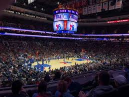 wells fargo center section cb10 home of philadelphia