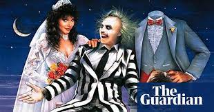 Beetlejuice the show s title card, depicting lydia deetz (left) and beetlejuice (right) genre black comedy adventure. Beetlejuice Recap Michael Keaton Reaps A Whole New Reputation Tim Burton The Guardian