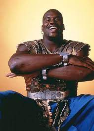 In 1996, shaq starred in kazaam, a movie about a giant genie who appears from a boombox to grant a lucky boy three wishes. Shaquille O Neal In The Film Kazaam Nba Funny Moments Funny Memes Funny Photos