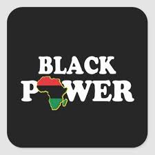 Black Power Bhm Square Sticker Zazzle Com Black Power Quote Black Power Black Power Art