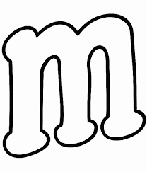 Números para fieltro, foami o marqueteria. Letra M Molde Letra M Moldes