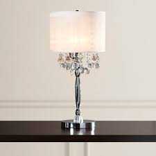 Willa Arlo Interiors Kitson Crystal 3 Light 30 Table Lamp With Drum Shade Reviews Wayfair