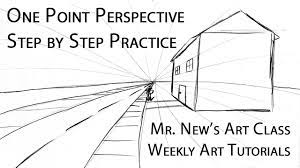 Understanding Vanishing Points - Step By Step One Point Perspective  Tutorial For Beginners - Youtube
