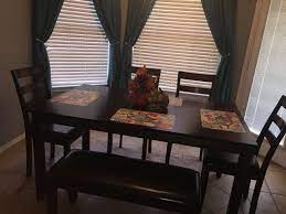 Coviar Dining Table And Chairs With Bench Set Of 6 Ashley Furniture Homestore Dining Room Table Set Dining Table Chairs Dining Room Table