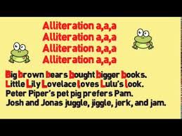 Alliteration is the use of a literary device that repeats a speech sound in a word sequence close to each other. Alliteration Song Alliteration For Kids Song Alliteration For Children By Melissa Youtube