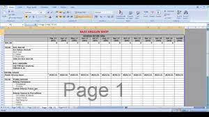 Contoh aliran tunai perniagaan excel. Unjuran Kewangan Youtube