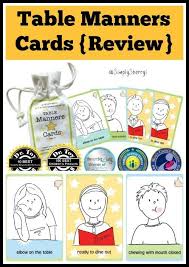 Table Manners Cards Review Simply Sherryl Table Manners Manners For Kids Kids Table Manners