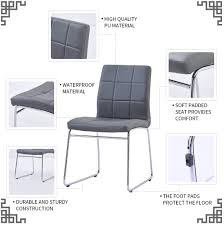 Showing off incredible quality, the dyed leather is presented to accentuate the natural characteristics of each hide, ensuring a truly unique piece. Furniture 3 Piece Modern Dining Table Chairs Set Round Clear Glass Table Top 4 Chrome Metal Legs Faux Leather Dining Chairs For 2 Person Kitchen Dining Room Table And Chairs Set For Home 1 Table 2 Black