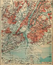 Creative Gallery Vintage New York Map 24 Map Of New York Wall Art Prints Canvas Wall Art