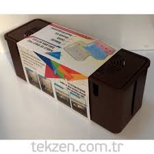 Tekzen Dekoratif Priz Kutusu Kahverengi Tekzen