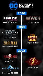 Whenever it is that you feel comfortable returning to movie theaters, something great will be there to welcome you back. Fan Made I Made A Slate For The Upcoming Dc Films 2020 2022 I M So Excited For All Of Them Dc Cinematic