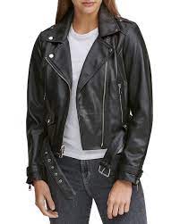Marc New York Leather Moto Jacket In Black Modesens