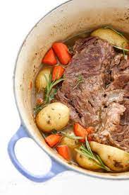 Dutch Oven Pot Roast Is A Traditional Winter Meal Perfect For Cold Days Dutch Oven Cooking Is Simple And Pot Roast Recipes Dutch Oven Pot Roast Oven Pot Roast