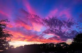 Maybe you would like to learn more about one of these? Sunset Blue Sky And Clouds Beauty Natural Stock Photo Image Of Sunny Morning 144439056